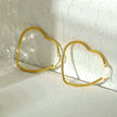 TUMBLE: Heart Shaped Hoop Earrings