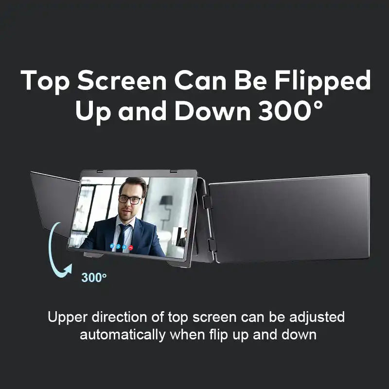 TUTT 18.5″ Quad Screen Portable Monitor For Laptop S999 | Single Cable Setup | 1080p IPS | sRGB 100%