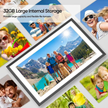 TUTT 15.6” Digital Photo Frame | WiFi Touch Screen Internal 32 GB | Frameo App | Tabletop or Wall-Mounted | 128GB Micro SD + Reader (Optional)