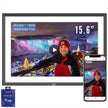 TUTT 15.6” Digital Photo Frame | WiFi Touch Screen Internal 32 GB | Frameo App | Tabletop or Wall-Mounted | 128GB Micro SD + Reader (Optional)