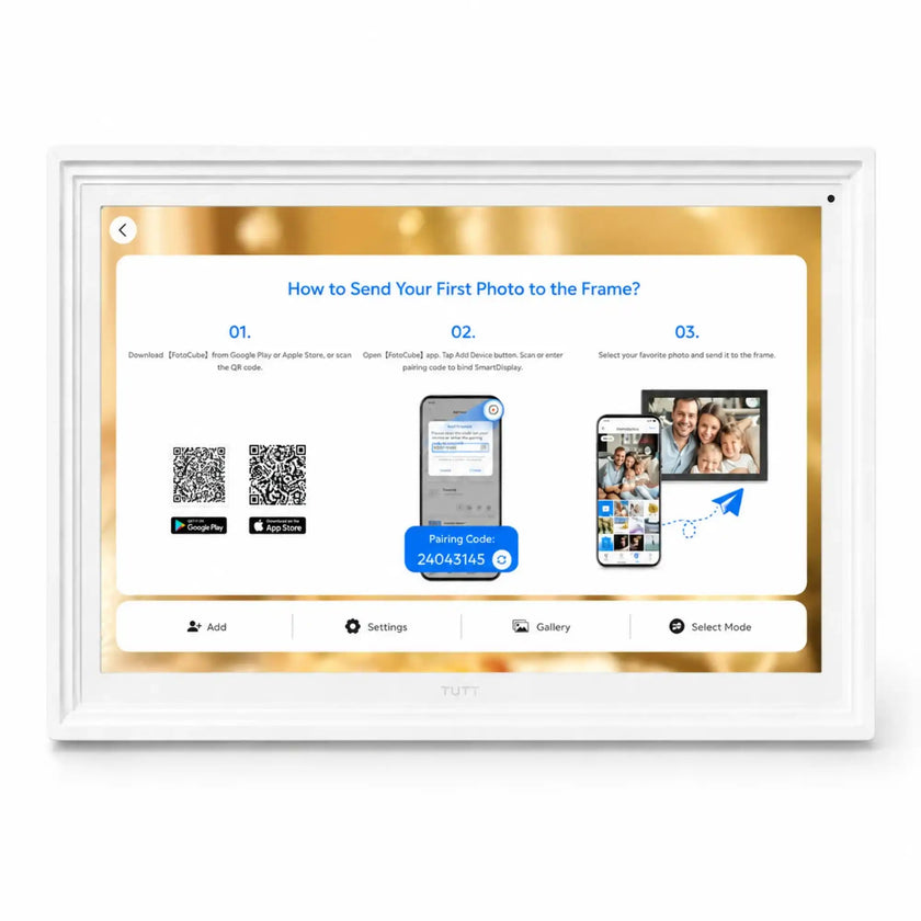 TUTT 15.6” Smart Digital Calendar Pro | Touchscreen Family Organizer, Chore Chart, Photo & Video Frame with Upgraded Stand