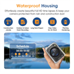 TUTT 4K Time Lapse Camera - 32MP Professional Construction & Vlogging Action Camera T7