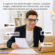 TUTT AI Glasses | Smart Sunglasses AI Integration & Intelligent Object Recognition HD Camera + | Replaceable Lenses GS10-V