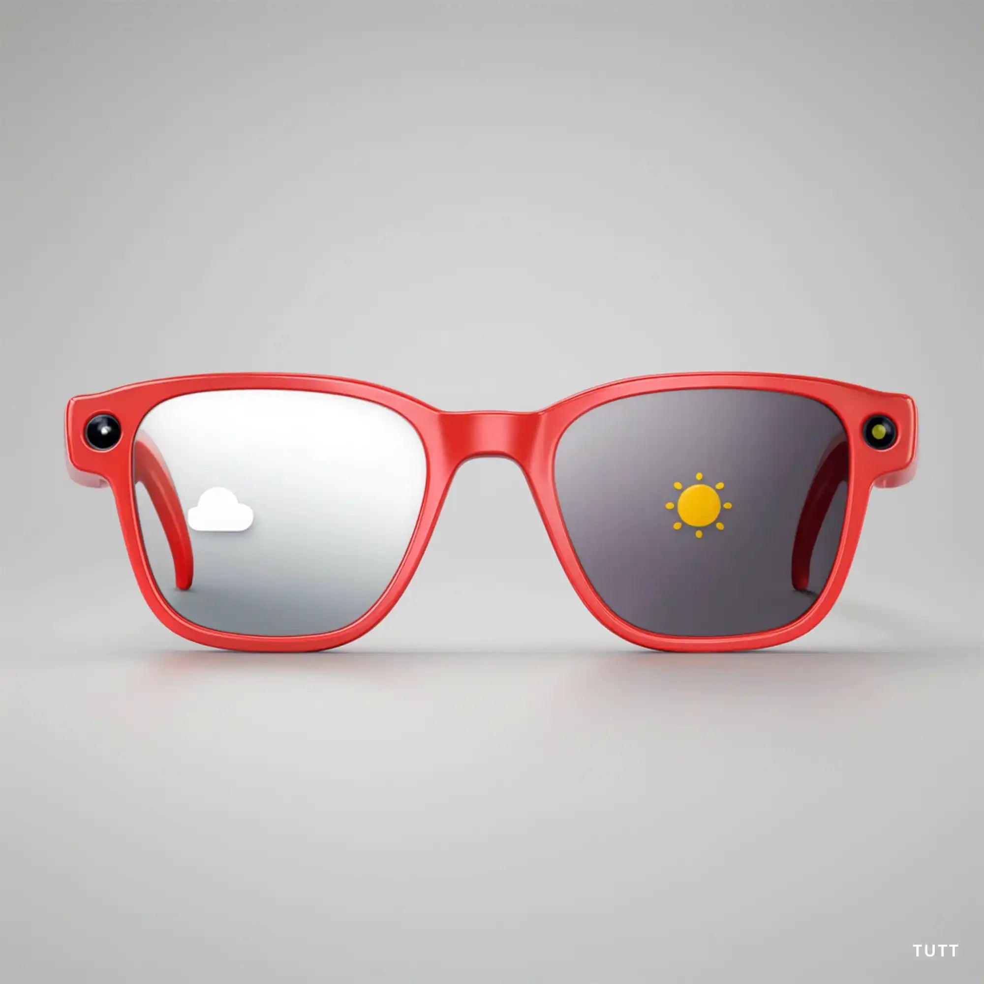 TUTT AI Glasses | Smart Sunglasses HD Camera + AI Integration & Intelligent Object Recognition | Replaceable with Prescription Lenses GS10-V
