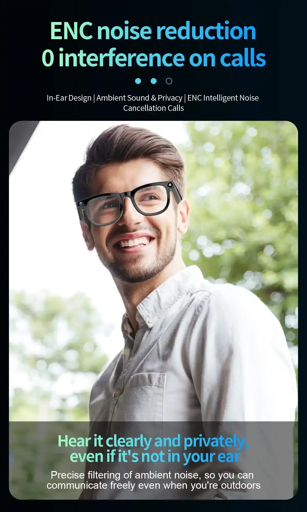 TUTT CY1 AI Smart Glasses with 8MP Camera | ChatGPT & Real-Time Translator | WiFi Bluetooth Sunglasses | Replaceable Prescription Lense
