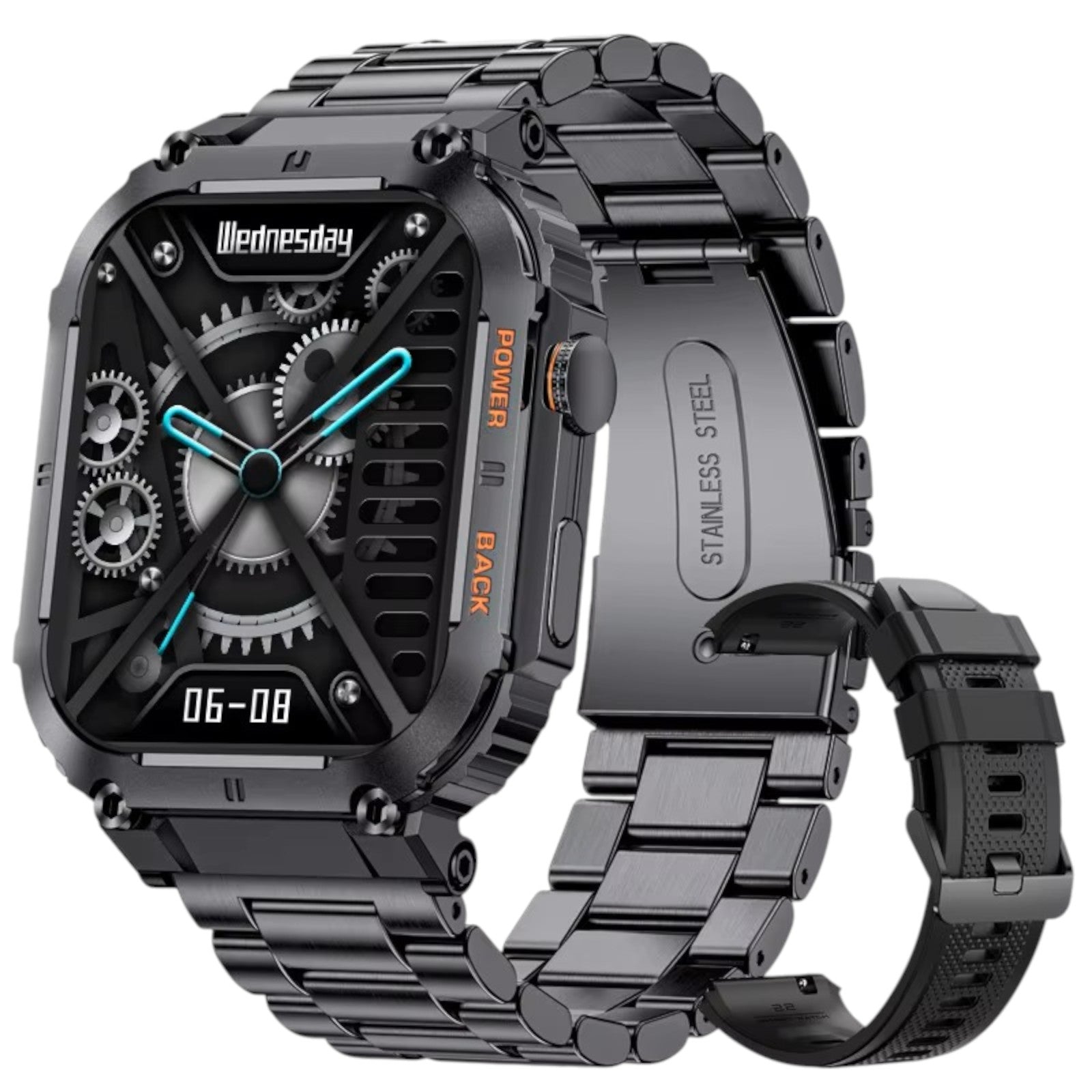 TUTT Military Smart Watch for Men | 3ATM Waterproof 1.96