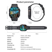 TUTT Military Smart Watch for Men | 3ATM Waterproof 1.96