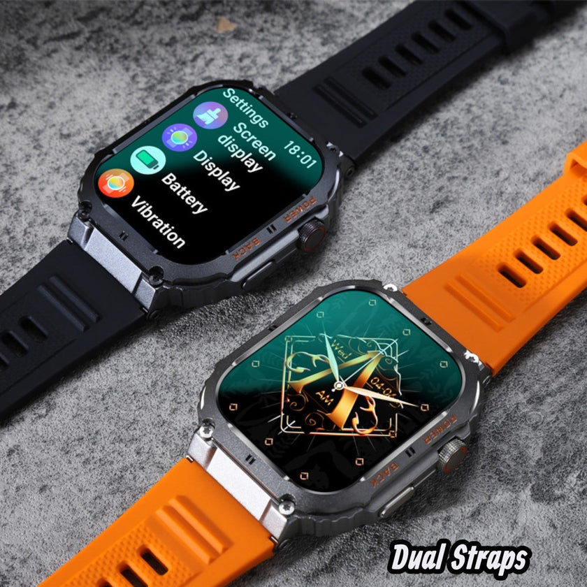 TUTT Military Smart Watch for Men | 3ATM Waterproof 1.96
