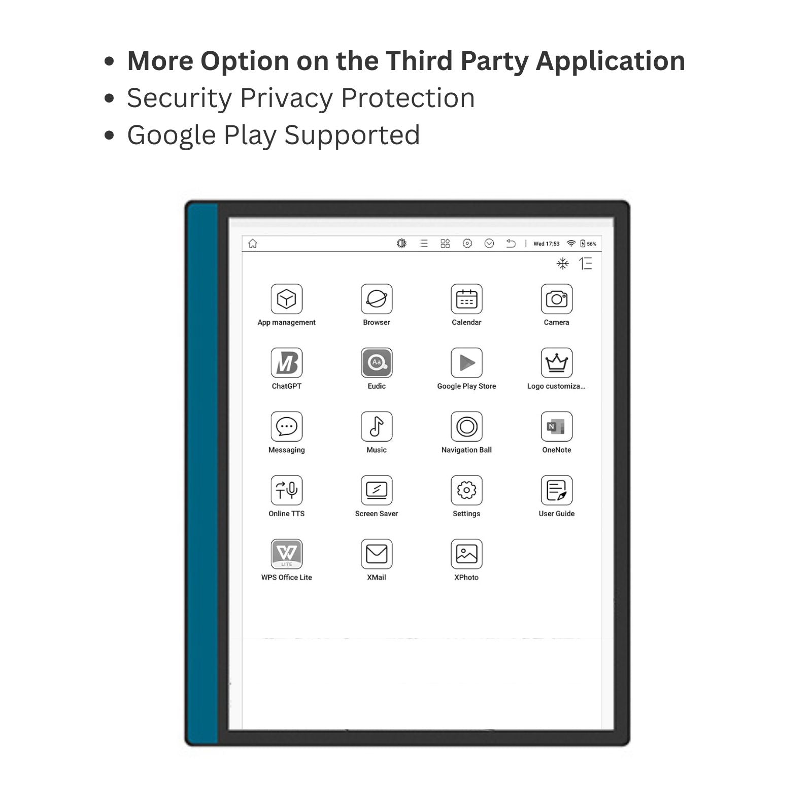 TUTT 10.3” eReader 64GB with Touchscreen | E-Ink Handwriting & Stylus | E10