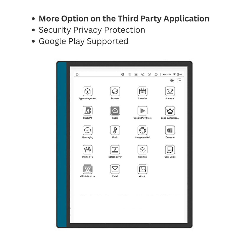 TUTT 10.3” eReader 64GB with Touchscreen | E-Ink Handwriting & Stylus | E10