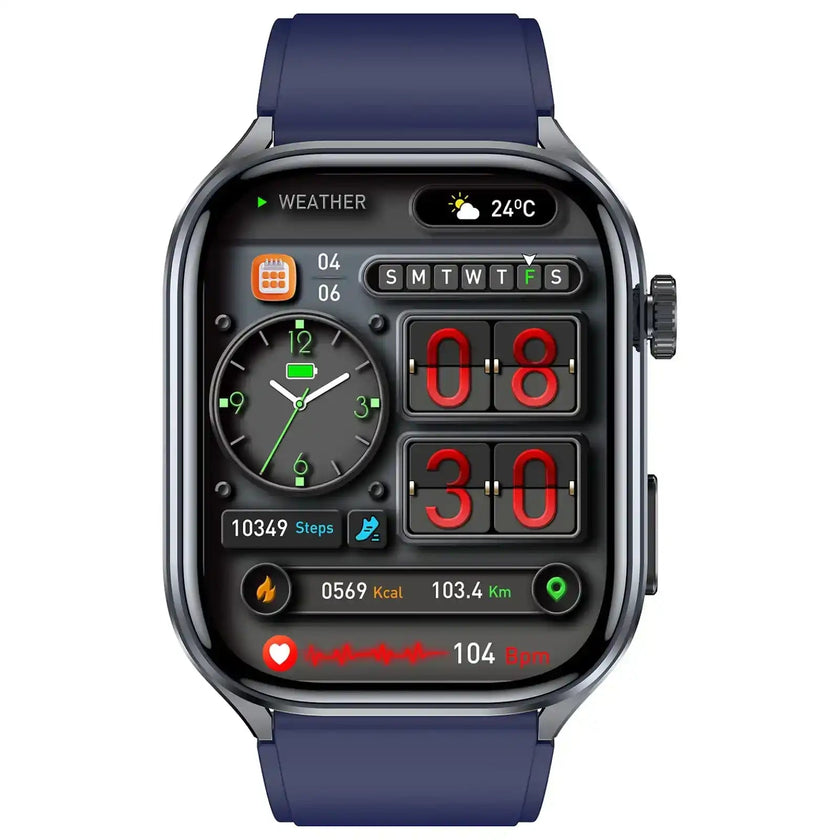 TUTT ECG Smart Watch with, AI Health Monitoring, Body Composition & Bluetooth Calling – 1.39” HD Display, IP68 Waterproof, 340mAh Batter E7