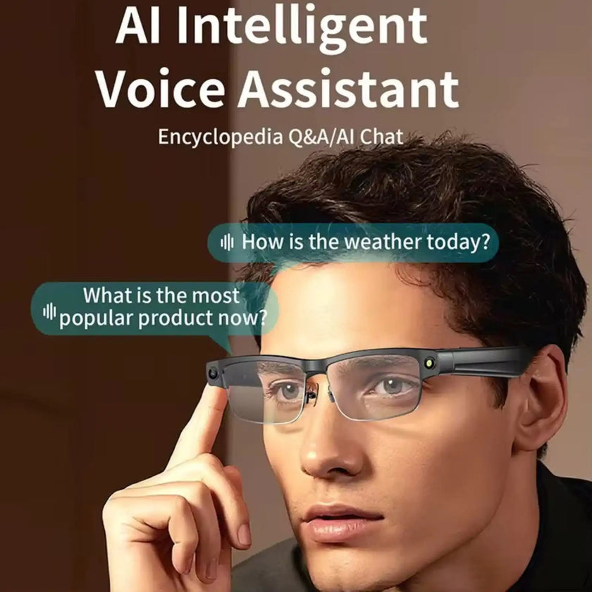 TUTT GS11 AI Glasses | HD Camera + AI Integration & Intelligent Object Recognition | Replaceable with Prescription Lenses