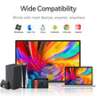 TUTT 16” Portable Monitor FHD | Ultra-Thin 16:10 Ratio | 360° Rotating Stand | USB-C & HDMI | Gaming Monitor for PC MAC Computer Switch Phone Xbox PS4/5 N3