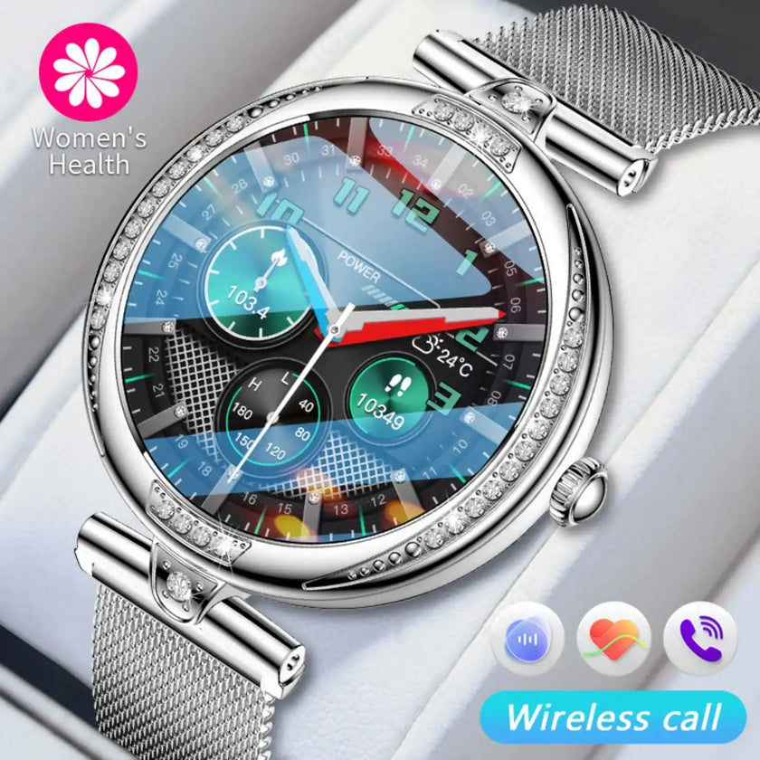 TUTT Women’s Smart Watch with Dual Straps – Bluetooth Calling, Health & Fitness Tracker – AMOLED Display – IP68 Waterproof – Android & iOS Compatible NX17 Pro