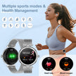 TUTT Women’s Smart Watch with Dual Straps – Bluetooth Calling, Health & Fitness Tracker – AMOLED Display – IP68 Waterproof – Android & iOS Compatible NX17 Pro
