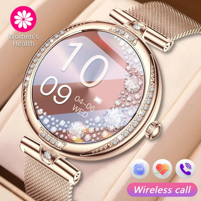TUTT Women’s Smart Watch with Dual Straps – Bluetooth Calling, Health & Fitness Tracker – AMOLED Display – IP68 Waterproof – Android & iOS Compatible NX17 Pro