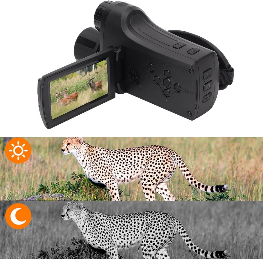TUTT Night Vision Camcorder 4K/30fps 8x zoom Infrared 24MP Photo Resolution 700m 4000MAH Lithium Battery Waterproof  NV C8