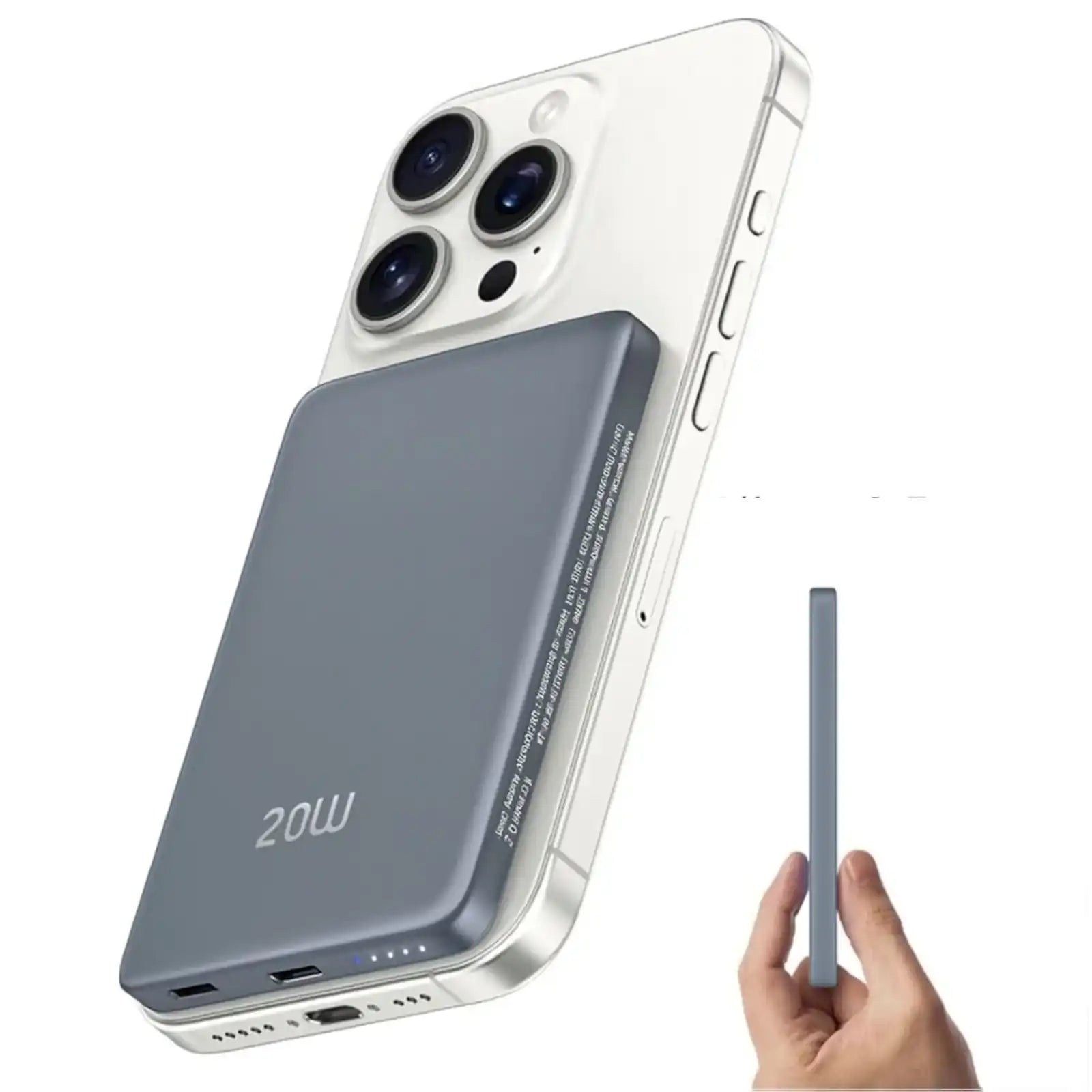 TUTT Power Bank 5000mAh Magnetic Wireless  PD20W Fast Charging | Ultra Slim I5