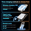 TUTT Power Bank 10000mAh Magnetic Wireless with Self-Wired Stand | PD22.5W & 15W Wireless | C5