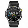 TUTT  Rugged Smartwatch for Men Women | Compass GPS Exercise | AMOLED Metal Dial | 2 Military Straps | Always-On Display Long Battery Life | NX18 Pro