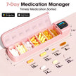 TUTT Smart Pill Organizer | Bluetooth 7-Day Medication Dispenser, Reminder Box | With Alarm for iOS & Android