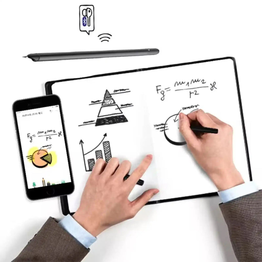 TUTT Smart Pen and Notebook Set | Digital Stylus Writing Board | Real-Time Sync with Android & iOS