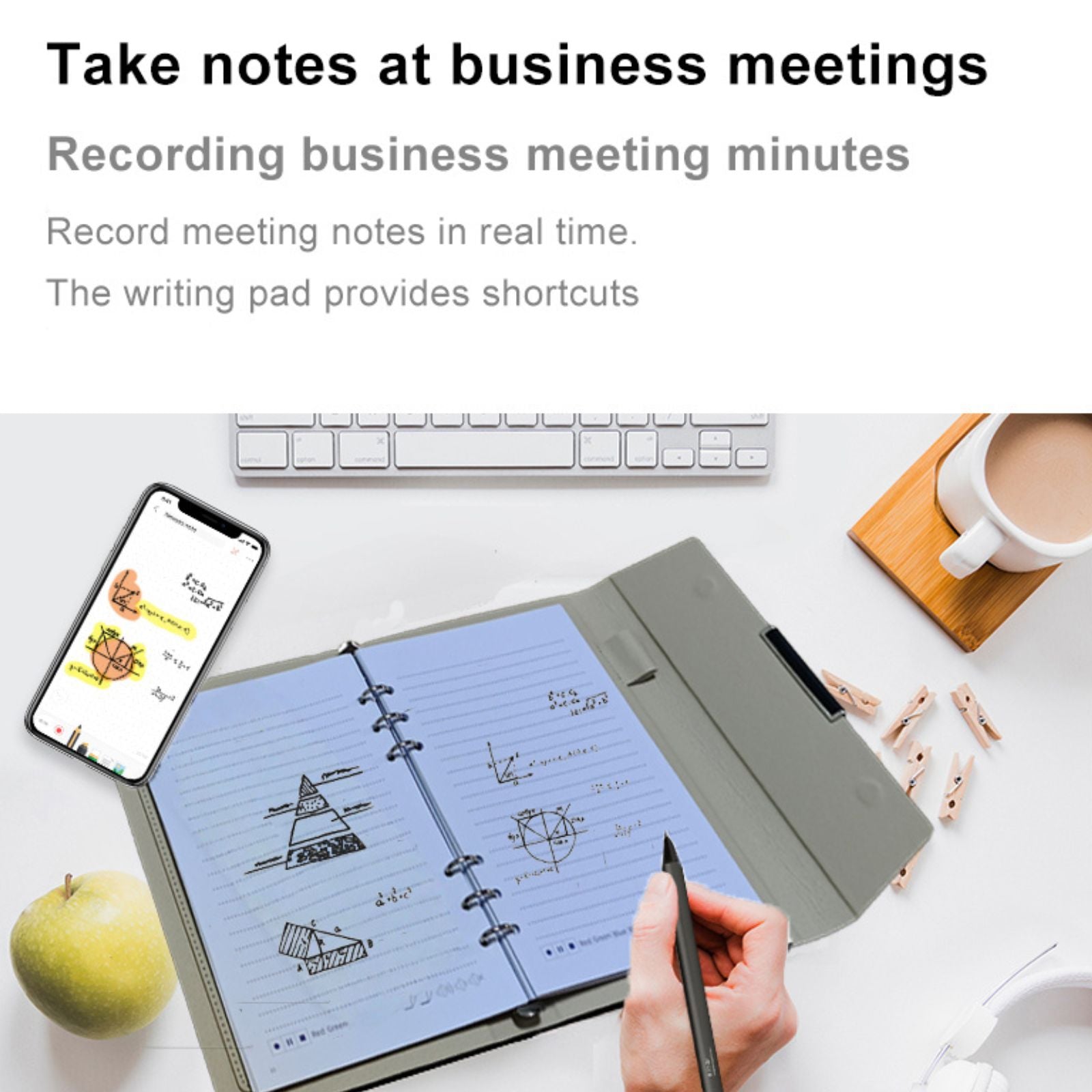 TUTT Smart Pen and Notebook Set | Digital Stylus Writing Board | Real-Time Sync with Android & iOS