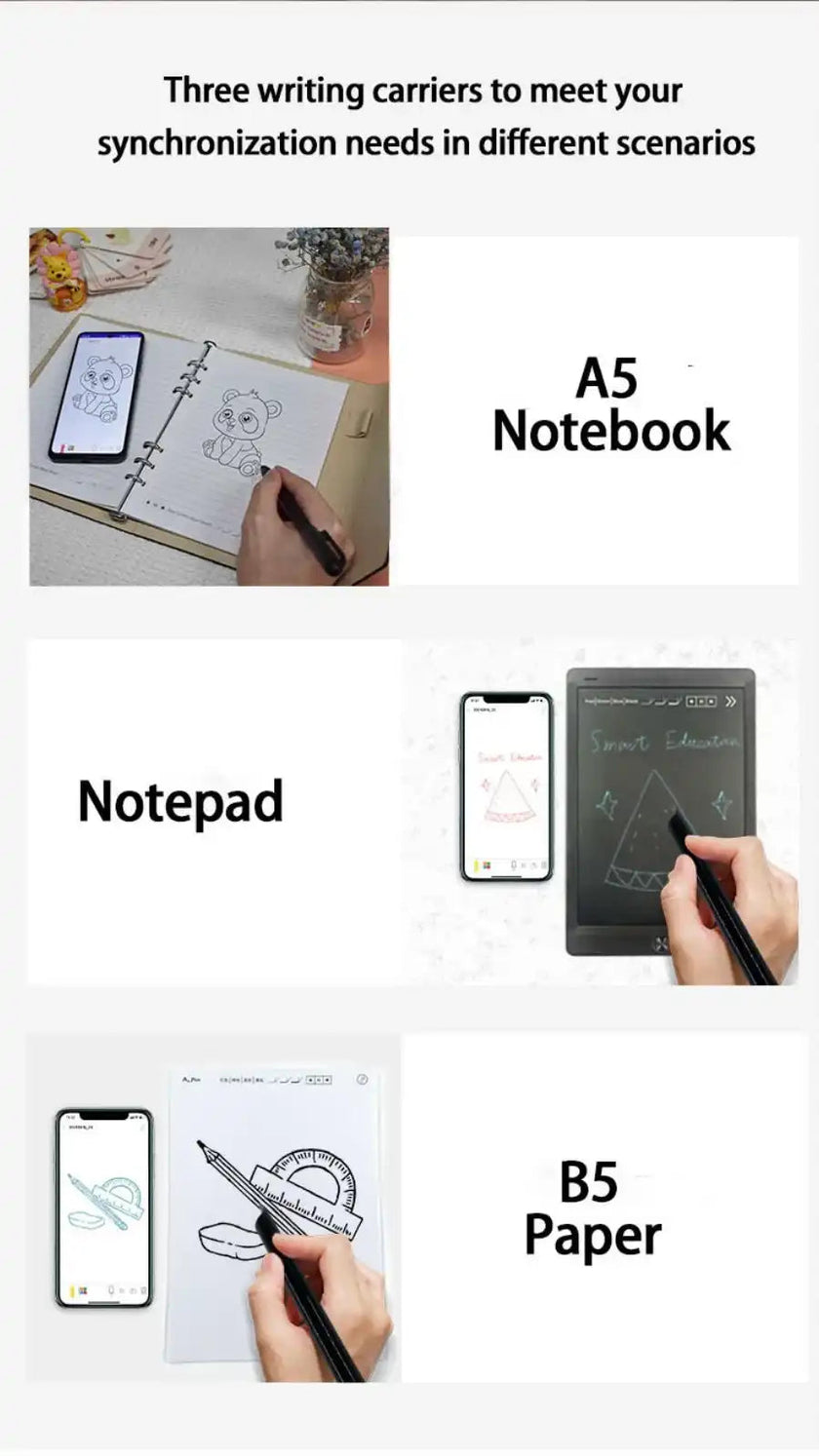 TUTT Smart Pen and Notebook Set | Digital Stylus Writing Board | Real-Time Sync with Android & iOS
