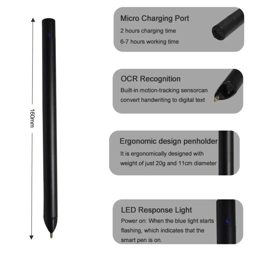 TUTT Smart Pen and Notebook Set | Digital Stylus Writing Board | Real-Time Sync with Android & iOS