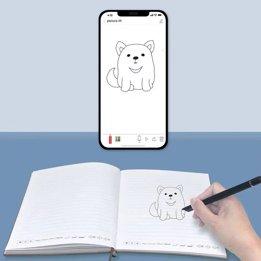 TUTT Smart Pen and Notebook Set | Digital Stylus Writing Board | Real-Time Sync with Android & iOS