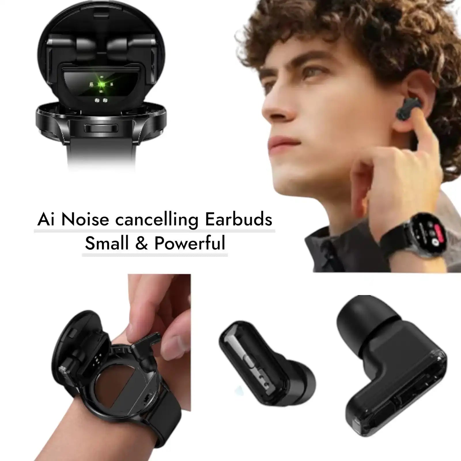 TUTT Smart Watch  For Men BT Earbuds | Android & iOS IP67 Waterproof T7