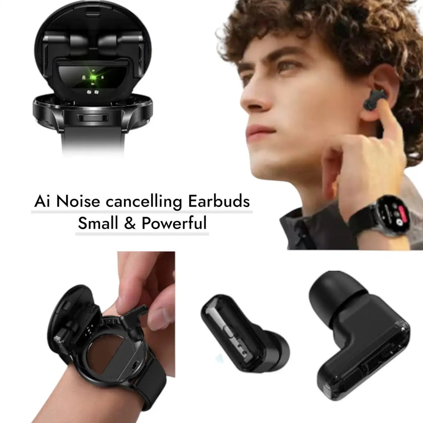 TUTT Smart Watch  For Men BT Earbuds | Android & iOS IP67 Waterproof T7