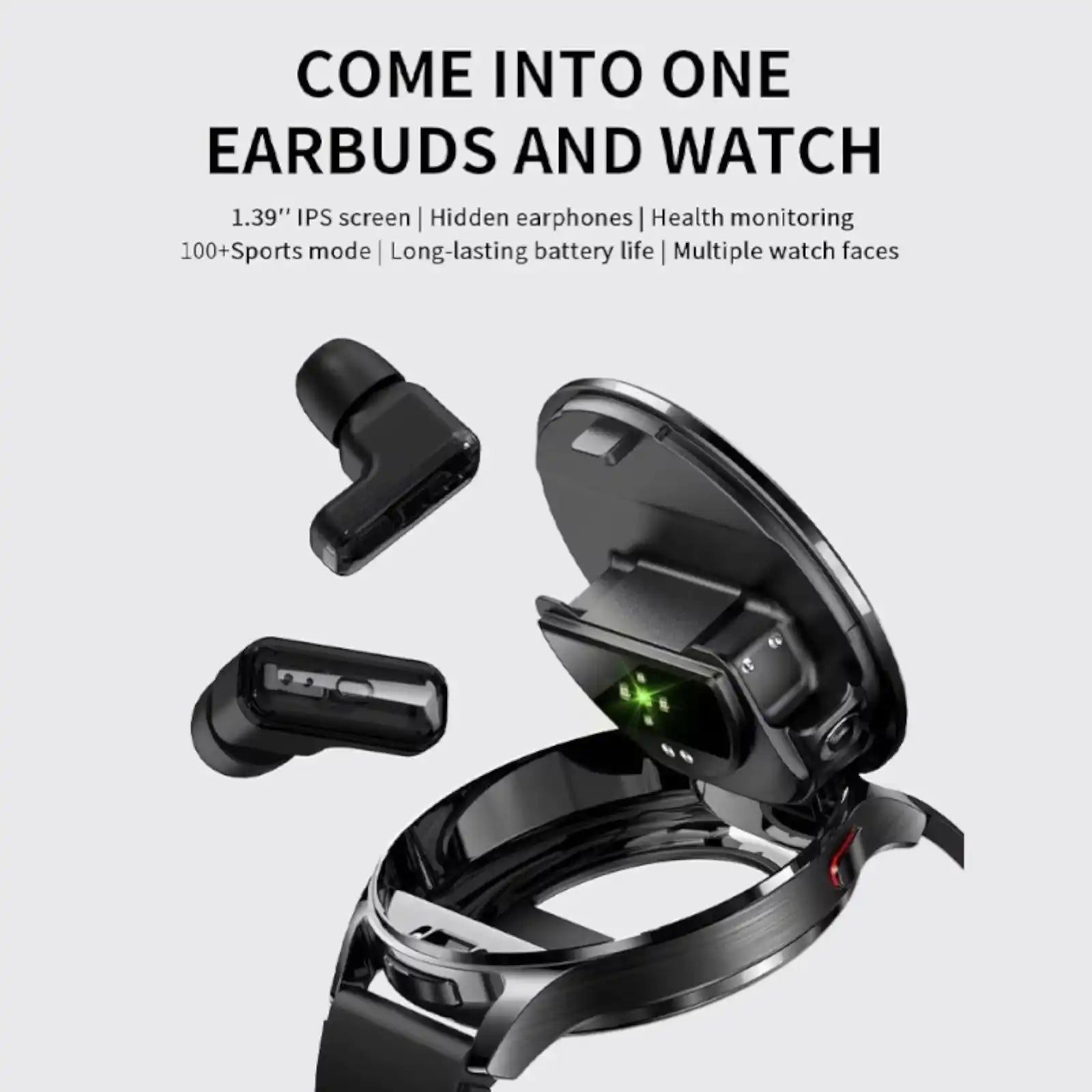 TUTT Smart Watch  For Men BT Earbuds | Android & iOS IP67 Waterproof T7