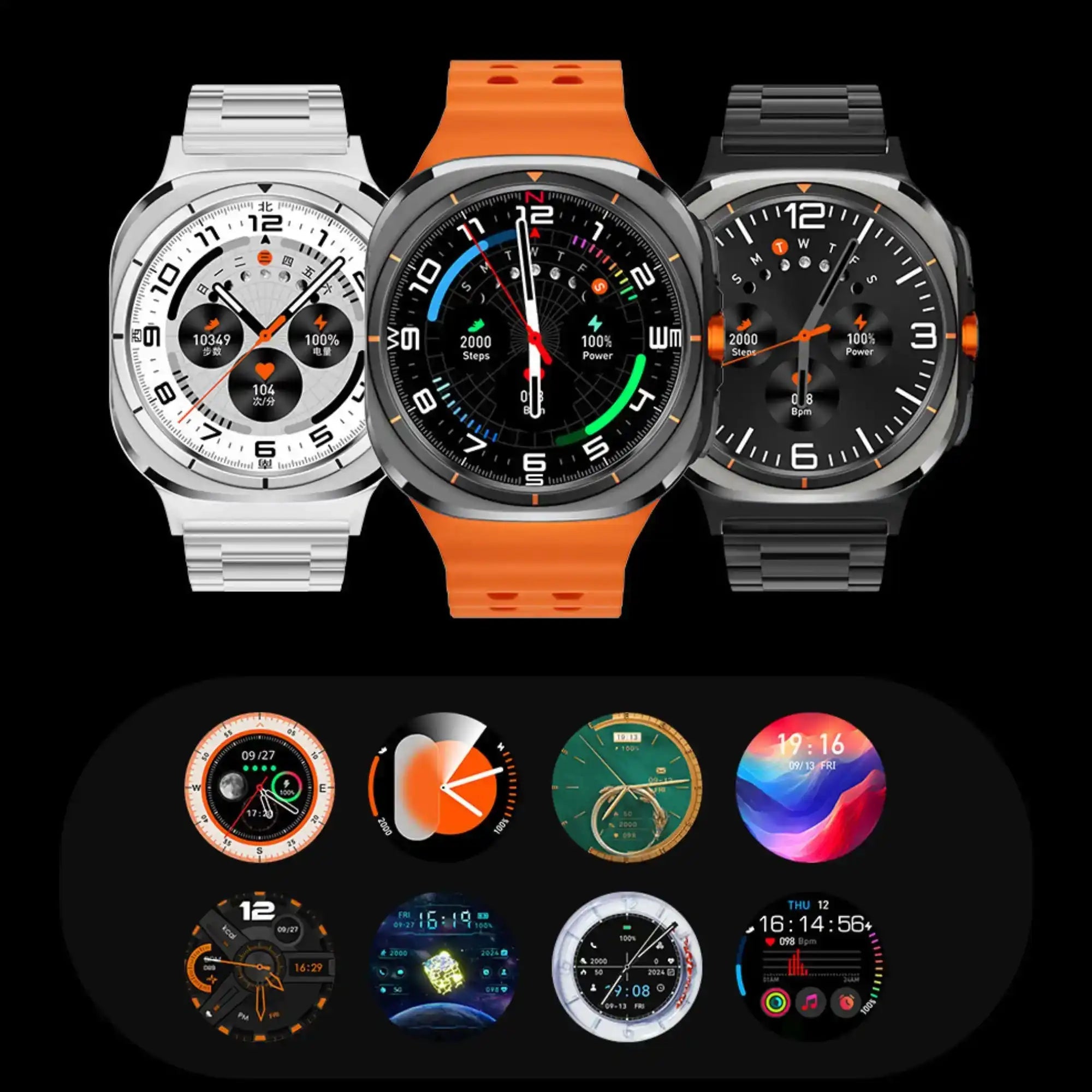 TUTT U8 Ultra 4G Android Smartwatch | AMOLED | GPS | Health & Connectivity Tools | 3GB+32GB | 180 Rotating Camera