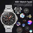 TUTT Military Smartwatch For Men | Metal Case  HD 1.85'' Large Round Screen | 710mah Battery Health & Fitness Smart Watch (3) Straps  V69