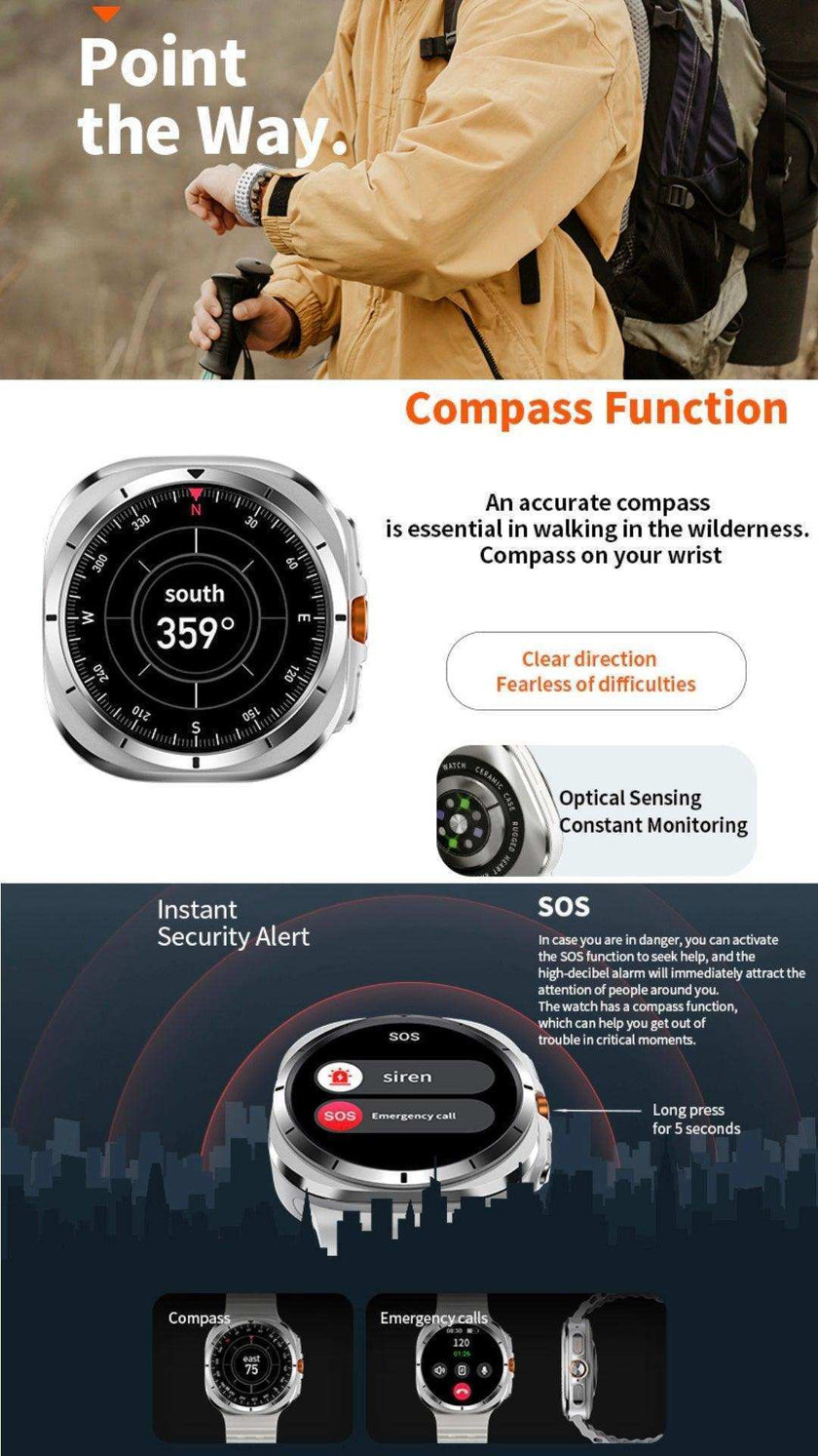 TUTT W7 Smart Watch for Men Women | 1.43” AMOLED Display | Advanced Fitness & Health Smartwatch