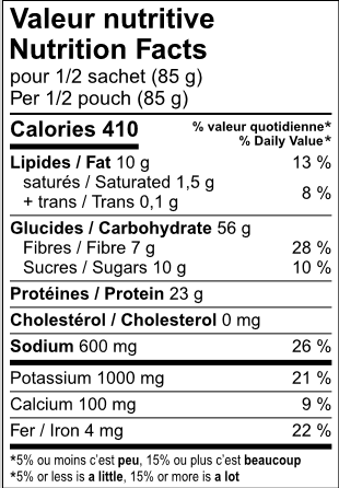 Macaroni Voyageur - 2 portions par sachet