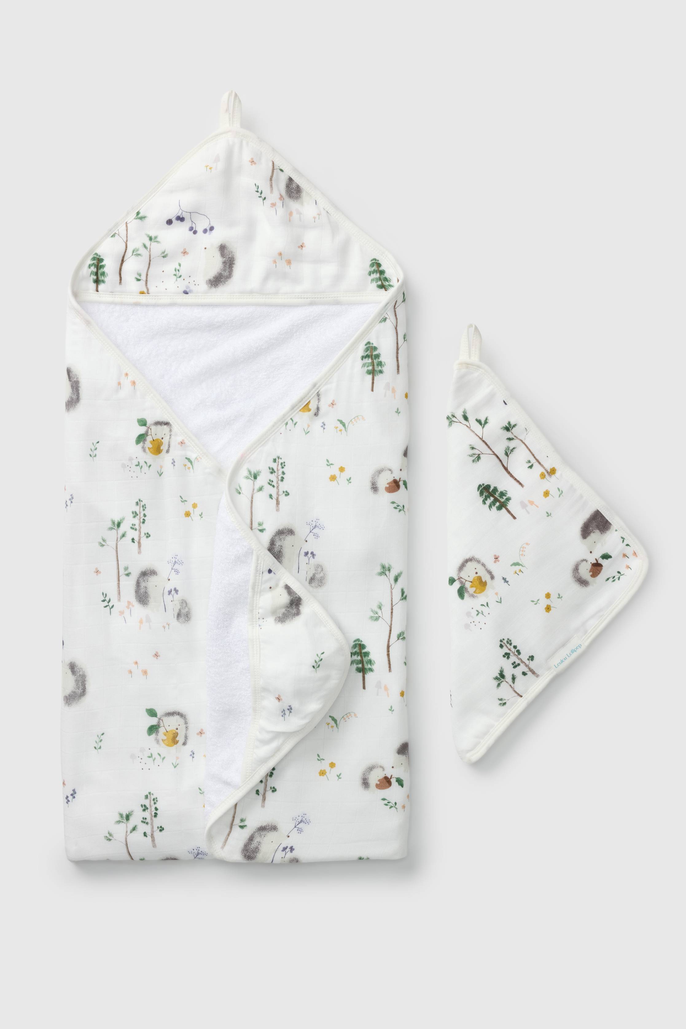 Hooded Towel Set - Hedgehogs