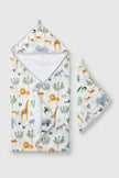 Hooded Towel Set - Safari Jungle