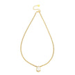 TWYLA: Chunky Tear Drop Crystal Pendent on a Link Chain Necklace