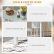 Adam Modern Space-Saving Dining Set for 4-White