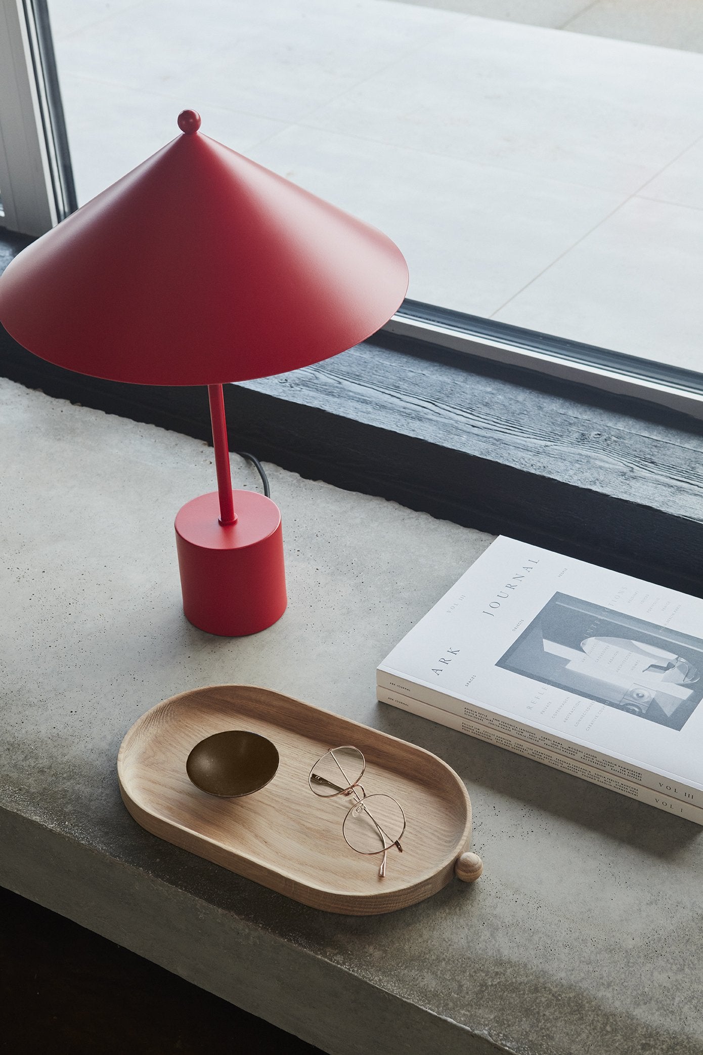 Table Lamp Kasa - Cherry Red