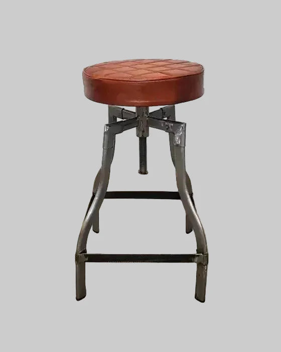 Tabouret de comptoir en cuir