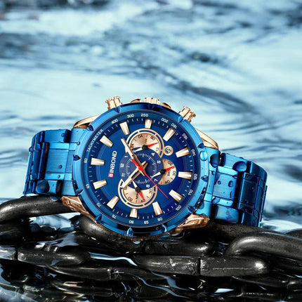 Tactical Motorcycle Waterproof Luminous Watch Timing Multi-Pointer