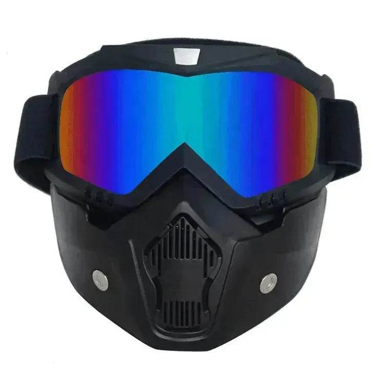 Tactical goggles for motorcycle helmet