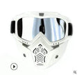 Tactical goggles for motorcycle helmet