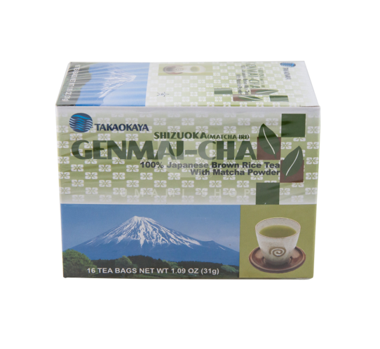 Takaokaya Shizuoka Genmaicha Green Tea (16 Packets/31G)