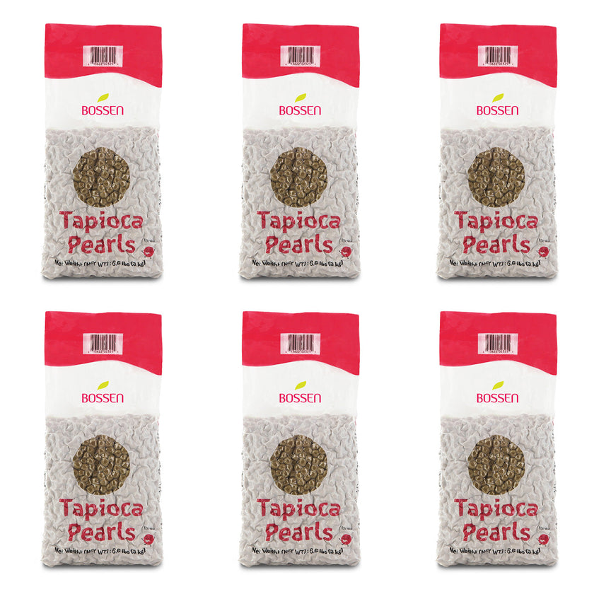 Tapioca Pearls Boba - Bossen Boba (3kg) | Case of 6 Bags | 60 Cases to a Pallet | Tapioca Pearls Foodservice Canada | Ships Free Within Canada on Orders Above CAD $199