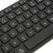 Targus - Keyboard Bluetooth Antimicrobial Compact Slim Multi - Device up to 3 PC/Mac - Black