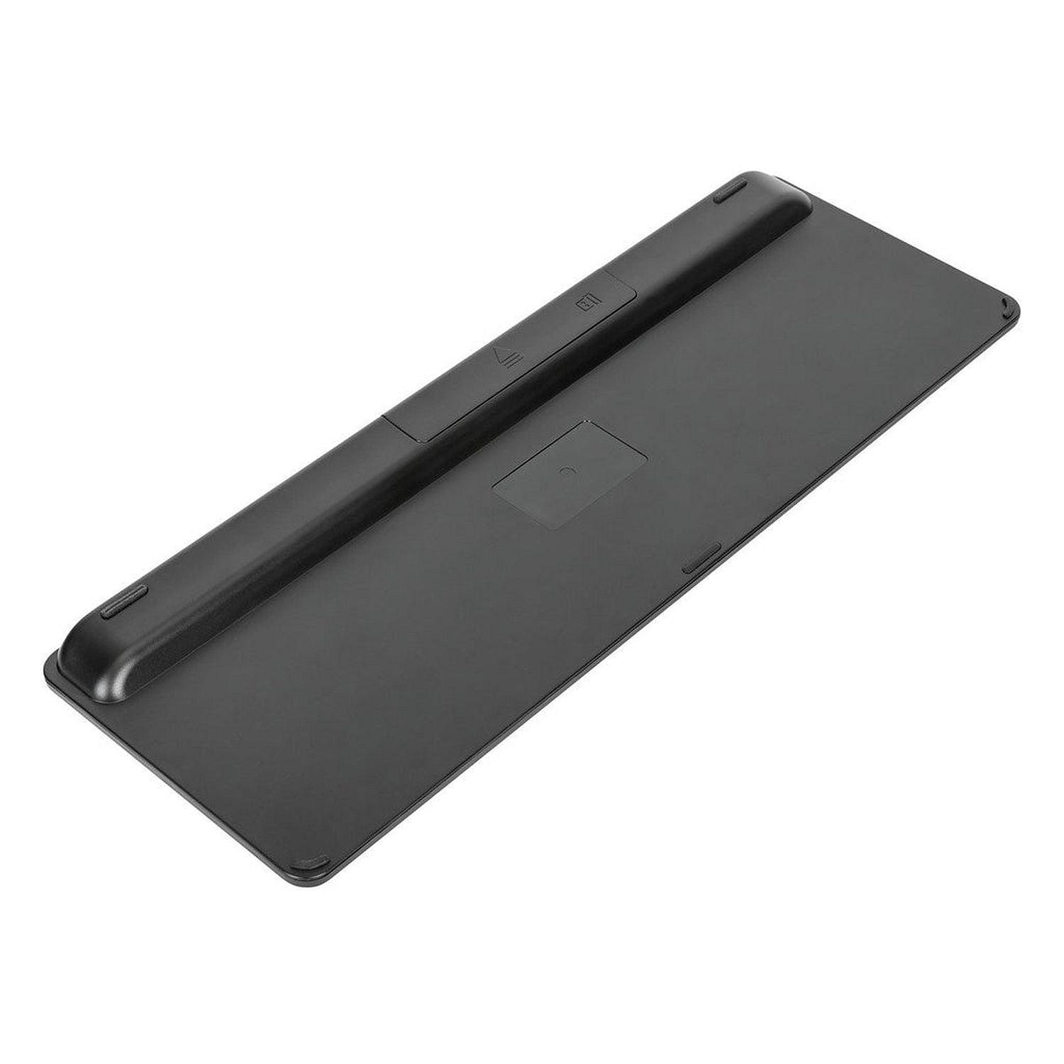 Targus - Keyboard Bluetooth Antimicrobial Compact Slim Multi - Device up to 3 PC/Mac - Black